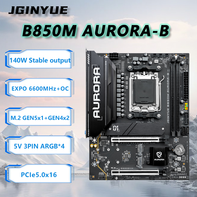 Am5 Micro Atx Pcie 5.0 Motherboard - JGINYUE B850M AURORA-B Новая материнская плата