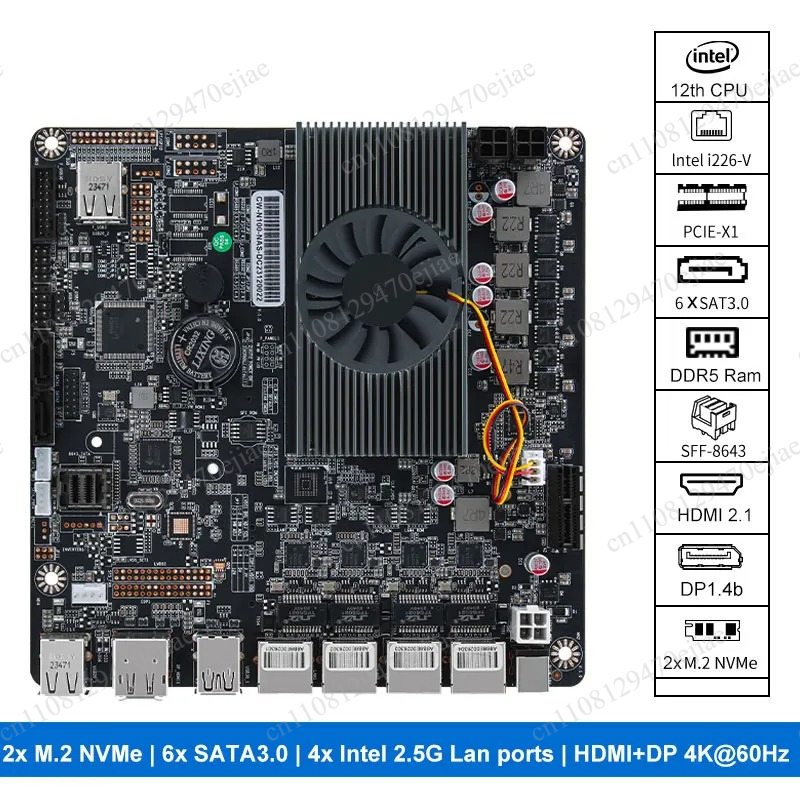Mini Itx Dual 2.5G Nas Motherboard - Материнская плата N100 Mini ITX NAS