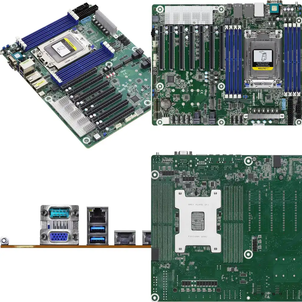 Dual Socket Sp3 Epyc Motherboard - Материнская плата ASRock Rack ROMED8-2T для