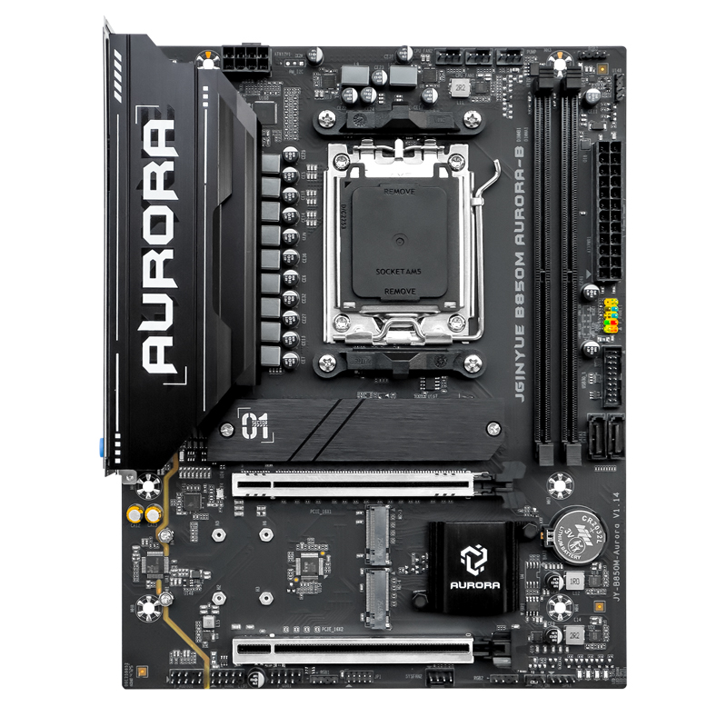 JGINYUE B850M AURORA-B Новая м – обзор и цена Am5 Micro Atx Pcie 5.0 Motherboard